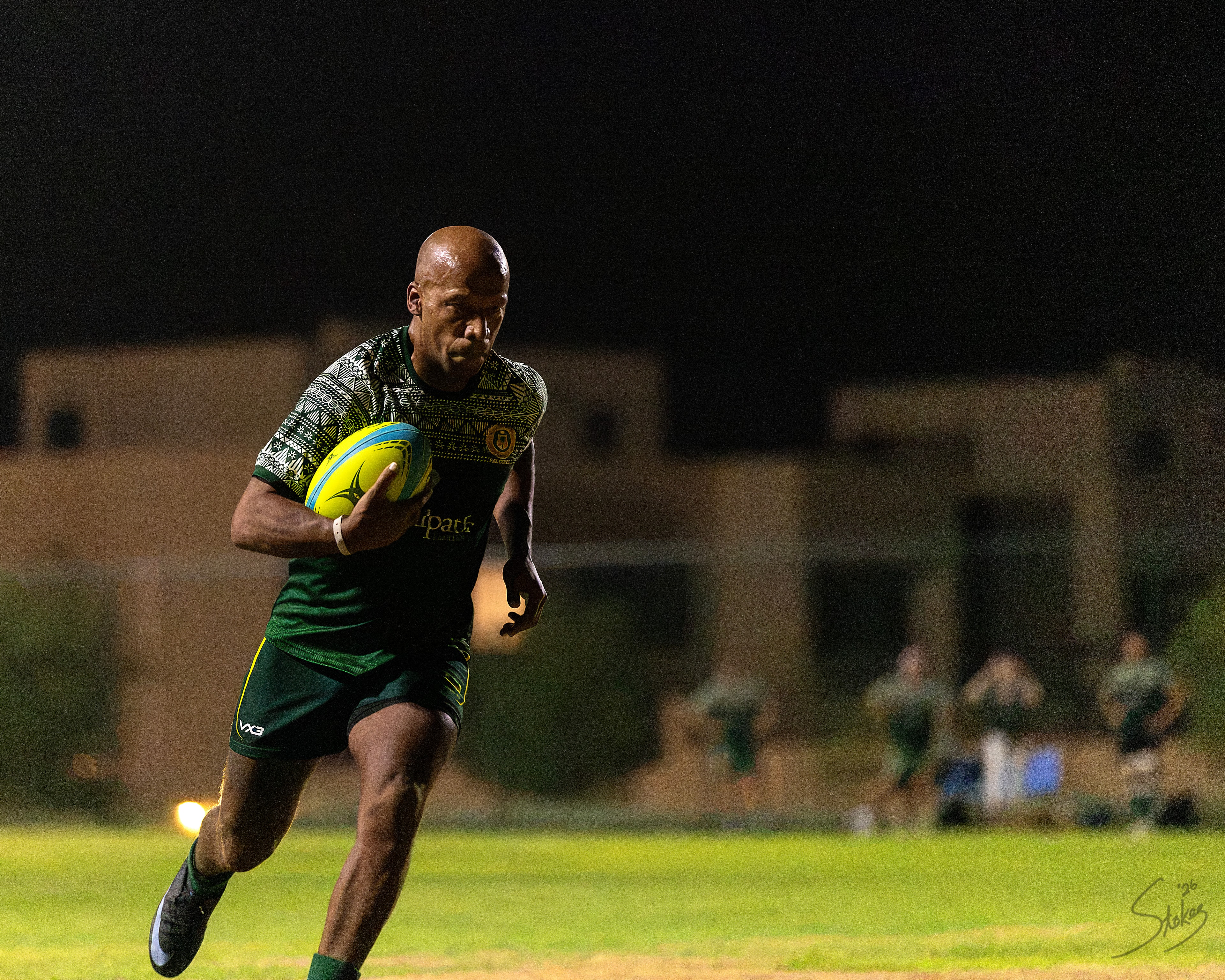 Rugby action — competitive match, Saudi Arabia